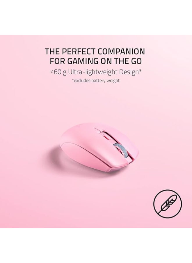 Razer Orochi V2 Mobile Wireless Gaming Mouse - 5G Advanced 18K DPI Optical Sensor, Mechanical Mouse Switches, 2 Wireless Modes, Ultra-Lightweight, up to 950hrs Battery Life - Quartz Pink | RZ01-03731200-R3G1 - Image 2