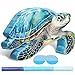 Capoda Sea Turtle Piata for Kids Boys Girls Blue Ocean Turtle Piata Games with Stick Blindfold Under the Sea Animal Decorations Spring Summer Birthday Baby Shower Party Game Supplies - Image 2