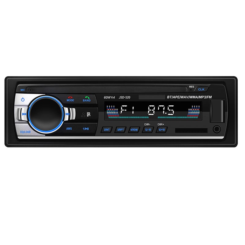 JSD-520 Bluetooth Car Audio Player Car Radio Stereo Autoradio 12V In-dash FM Aux Input Receiver SD Card Slot USB MP3 MMC WMA - Image 3