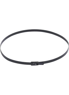ADD GEAR ADD GEAR Stainless Steel 316 Black SelfLocking Cable Zip Ties Exhaust Wrap MultiPurpose DIY Locking Cable Metal Zip Ties Black 100 mm 4 inches 50  - Image 2