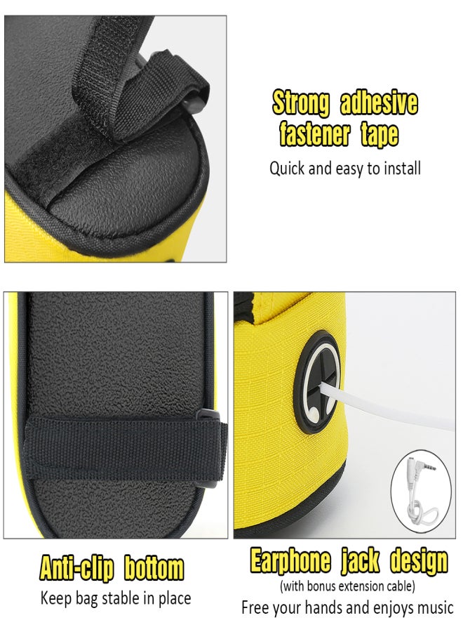 Generic Touch Screen Bike Handlebar Bag Reflective Front Frame Top Tube Bicycle Pouch Cycling Front Storage Bag for 4.2in Large Screen  - Image 5