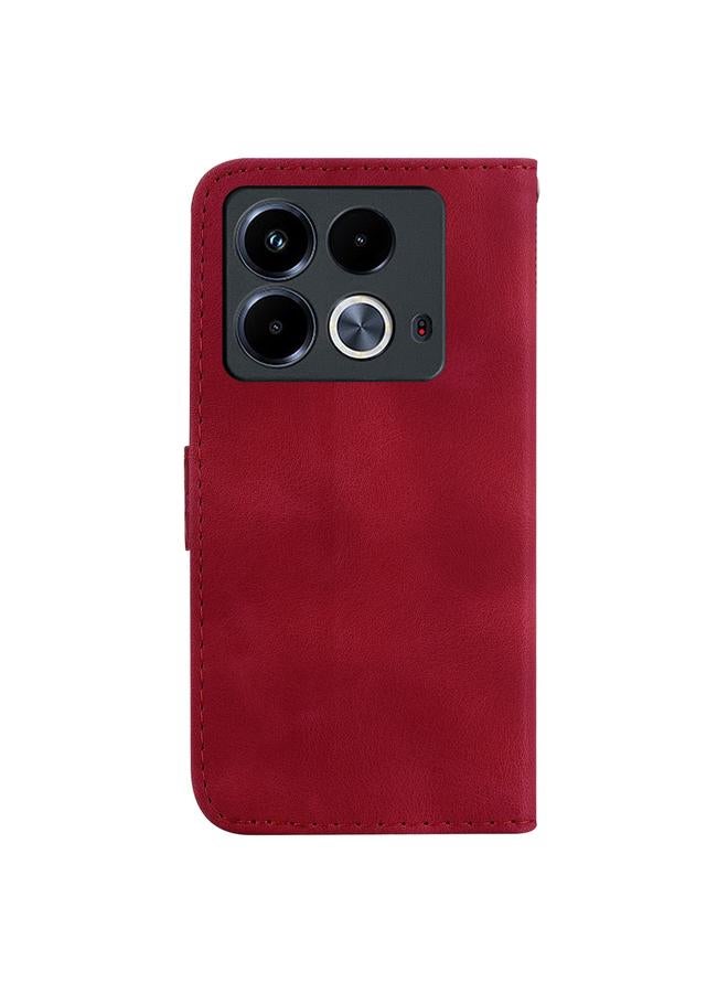 Zaboon Case For Infinix Note 40 4G Seven-shaped Embossed Leather Phone Case - Image 3