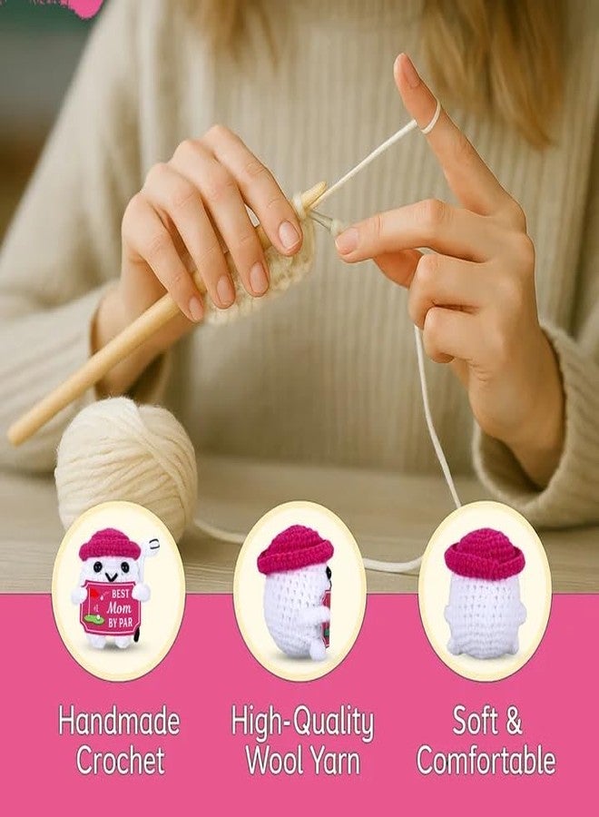 Fleure Esme Gifts for Mom Mothers Day Golf Crochet for Women Golf Lover Gifts Handmade Crochet Doll Best Mom by Par Cute Unique Gift for Mum Wife Grandma Birthday Christmas New Mum First Mothers Day - Image 3