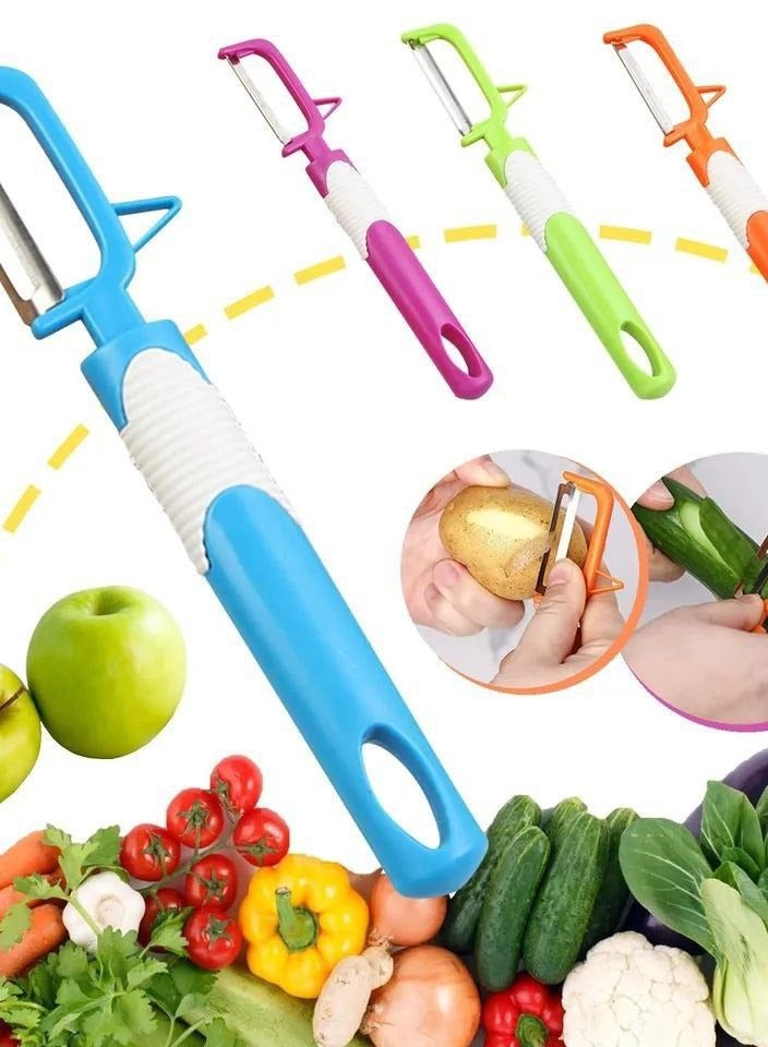 Ergonomic Multi-Color Vegetable Peeler - Sharp Blade with Comfortable Grip 