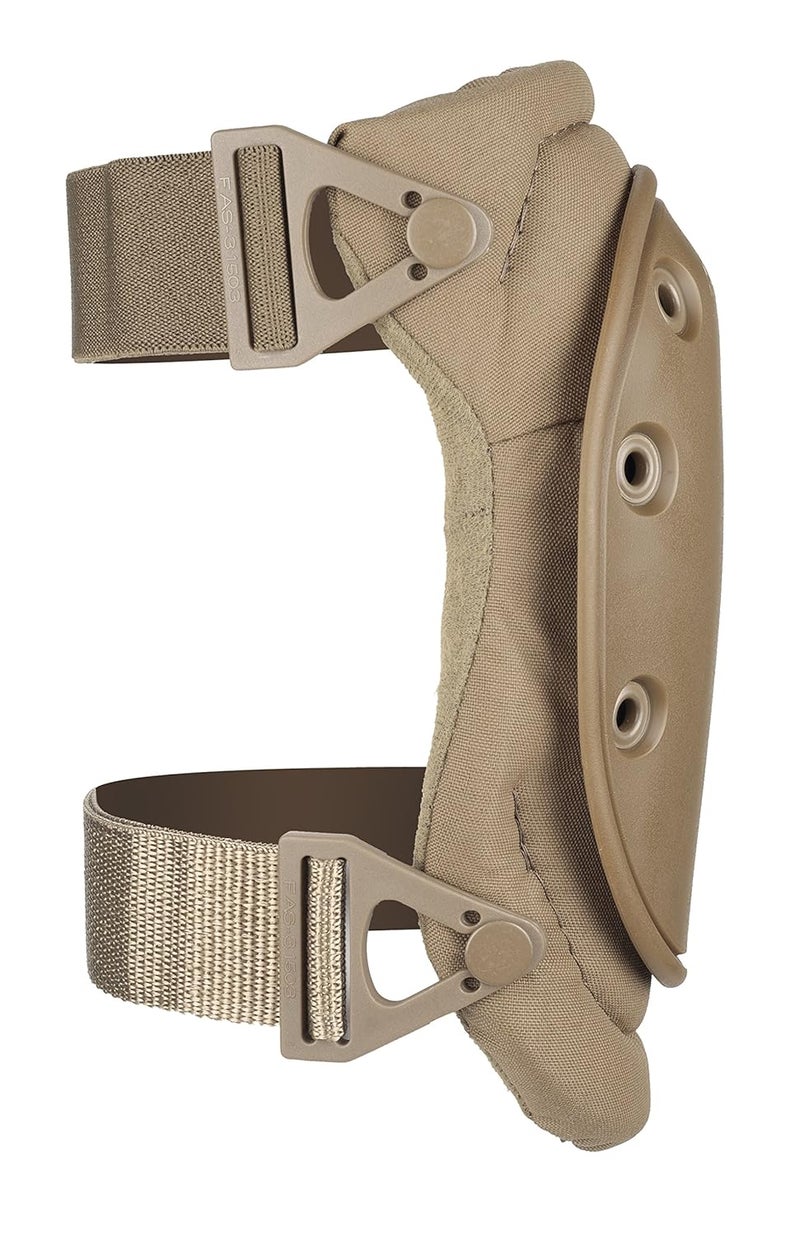 Alta 50453.14 AltaFLEX Gel Insert Heavy Duty Knee Protector Pad, Coyote Cordura Nylon Fabric, AltaLOK Fastening, Flexible Cap, Long, Coyote - Image 4