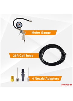 RoadPower 2 Cylinder Car Air Compressor Ultra Extreme 4x4 Tire Super Air Flow Portable 180 PSI AMP 80A 12V Tire Inflator For Car Truck Bicycle Football And Other Inflatables With Carry Box  - Image 4