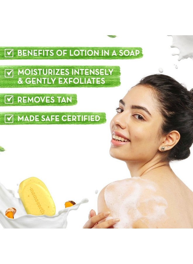 Mamaearth Ubtan Moisturizing Lotion Soap 125 G (Pack Of 4) | Removes Tan | Benefits Of Lotion In A Soap | Gently Exfoliates & Deeply Cleanses | Nourishes Dry Skin | Non Drying | Grade 1 Soap  - Image 4