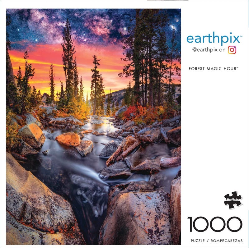 Buffalo Games - Earthpix - Forest Magic Hour - 1000 Piece Jigsaw Puzzle for Adults -Challenging Puzzle Perfect for Game Nights - Finished Size is 26.75 x 19.75 - Image 2
