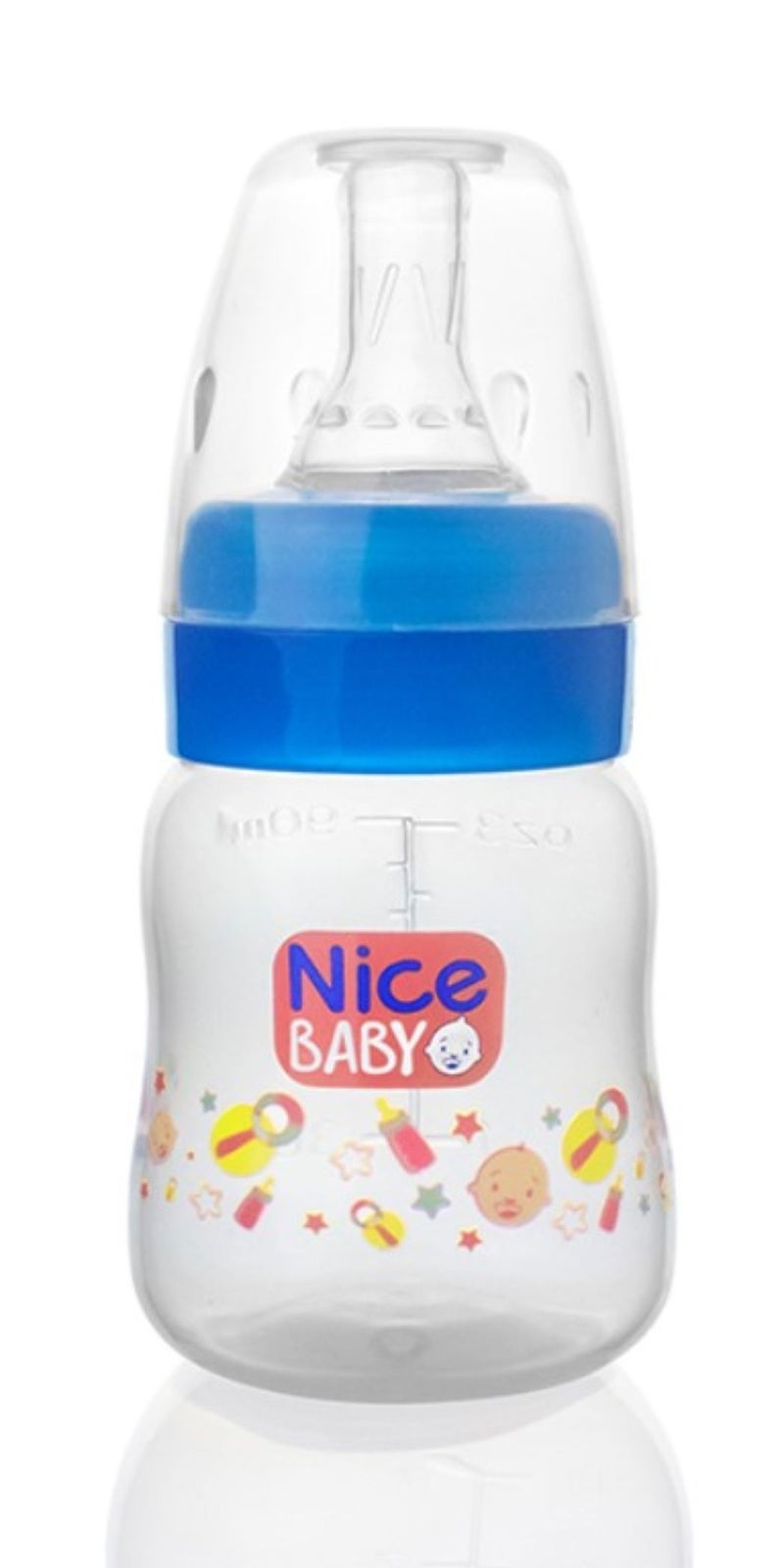 نايس بيبي ببرونة نايس بيبى بدون يد 90 ml - لبنى- متعددة الاشكال - Image 1