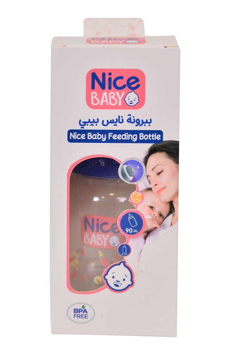 نايس بيبي ببرونة نايس بيبى بدون يد 90 ml - لبنى- متعددة الاشكال - Image 2