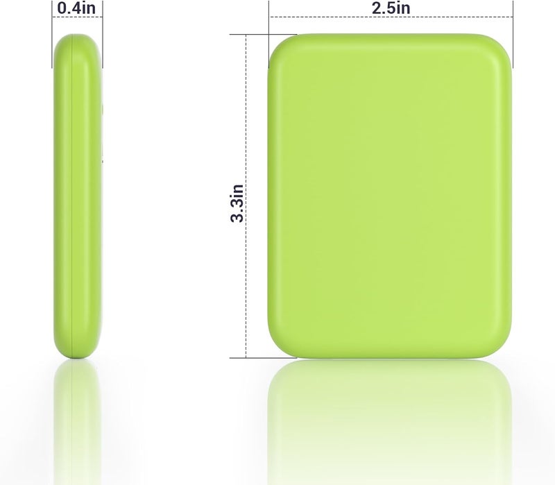 Kintion Pocket Mirror, 1X/3X Magnification LED Compact Travel Makeup Mirror with Light, Lightgrren - Image 4