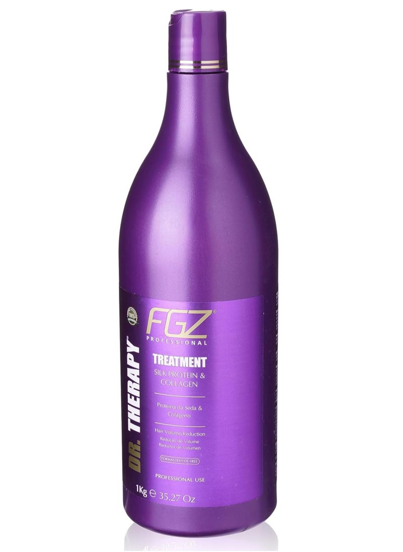 FOGAZZA COSMETICS Dr.Therapy Silk Protein Collagen Hair Treatment1000ml  - Image 1