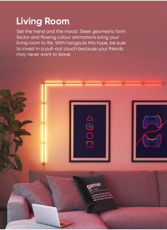 Nanoleaf Lines Smart Light Expansion Kit - 3 Pack - Smart WiFi LED Light System w/ Music Visualizer, Instant Wall Decoration, Home or Office Use, 16M+ Colors, Low Energy Consumption | Gaming Lights  - Image 5