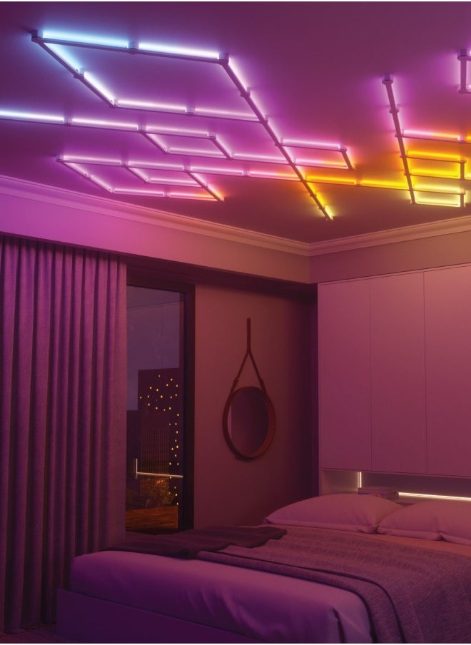 Nanoleaf - Lines Smart Light Expansion Kit - 3 Pack - Smart WiFi LED Light System w/ Music Visualizer, Instant Wall Decoration, Home or Office Use, 16M+ Colors, Low Energy Consumption | Gaming Lights - Image 1