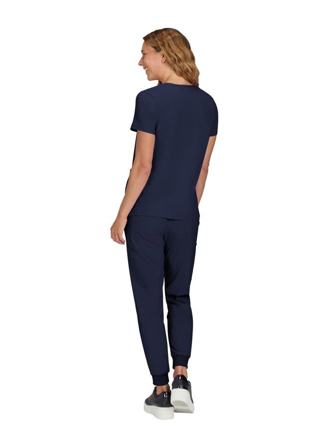 KOI Women's Basics 373 Becca Scrub Top Small Navy - Image 2