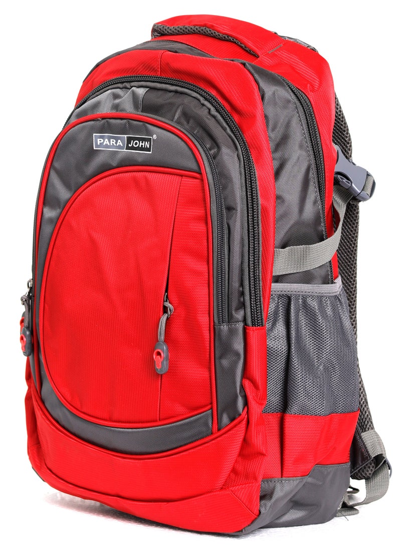 PARAJOHN حقيبة مدرسية أيقونية خفيفة الوزن ومتينة 18 بوصة - أحمر - Image 4