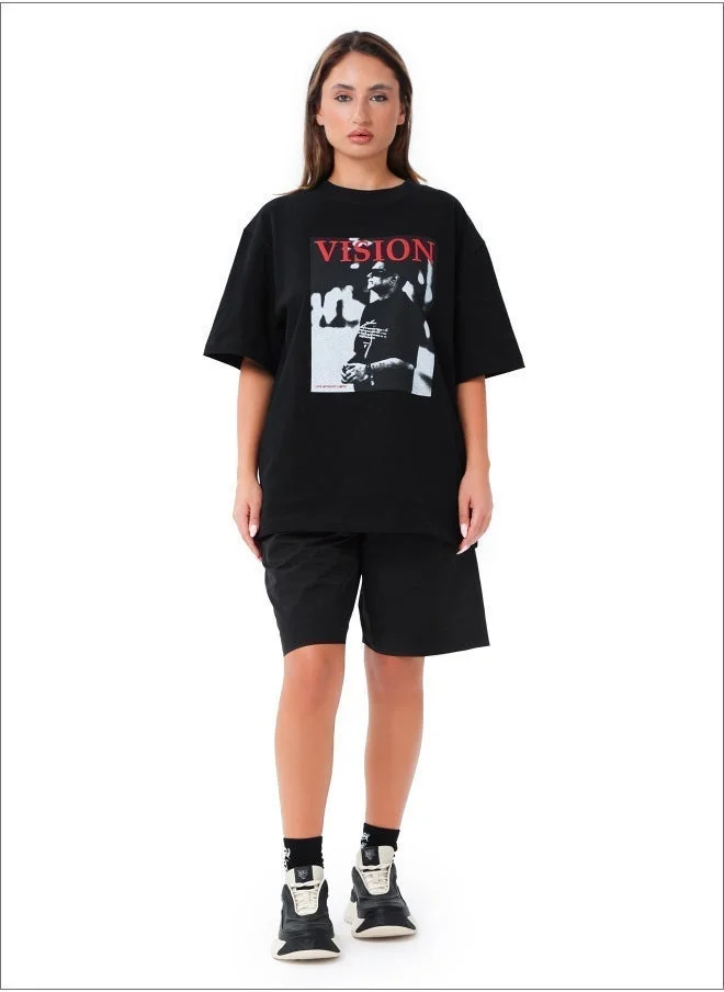 Tanjim Squad TANJIM SQUAD - VISION WOMENS T-SHIRT BLACK