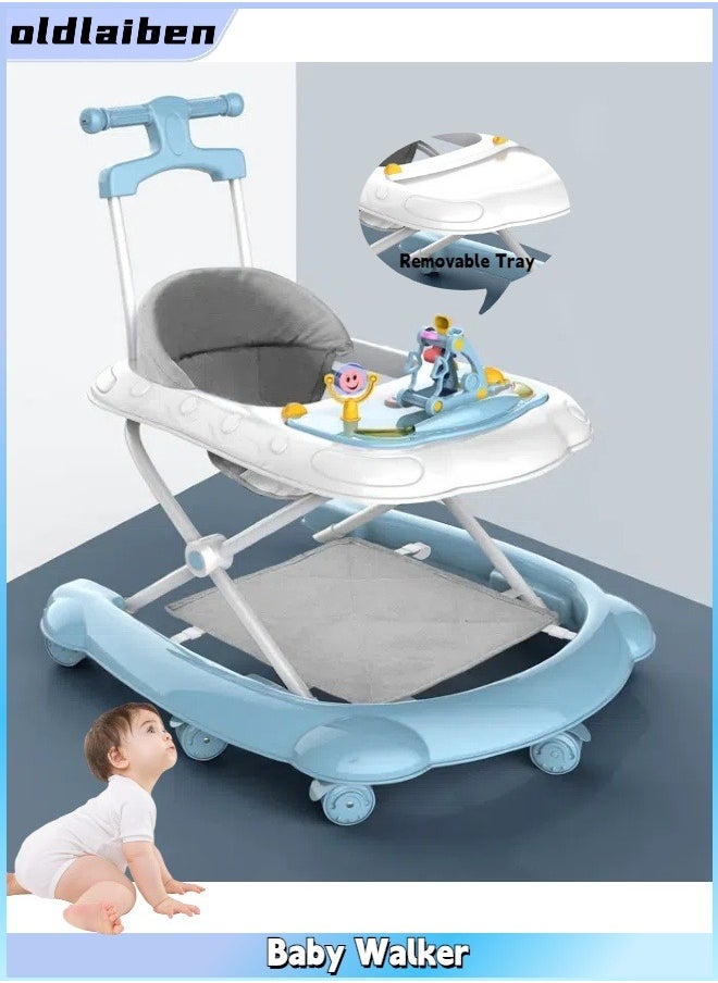 Multi-Use Foldable Baby Walker, Height Adjustable Baby Musical Walker, Anti-O-Leg Rollover Baby Walker, With Music Box, Long And Short Push Handle, And Foot Pad, For Boys and Girls Aged 6-18 Months - pzsku/ZC8FB7FDB56EE761C1C9AZ/45/_/1734337192/cfea03de-9318-4f0b-97bd-cb0eecbdf972