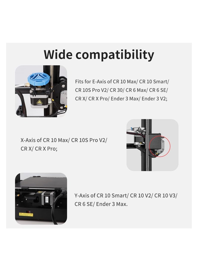 سيوسي - محرك متدرج 42-40 لمحرك Creality CR-10 X/Y-Axis المتدرج، مرحلتين 1A 1.8 درجة 0.4N.M، متوافق مع محرك الطارد E Axis لسلسلة CR-10 وسلسلة Ender 3 (شكل D) - Image 1