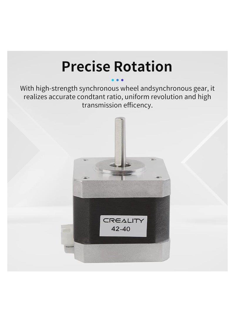 سيوسي - محرك متدرج 42-40 لمحرك Creality CR-10 X/Y-Axis المتدرج، مرحلتين 1A 1.8 درجة 0.4N.M، متوافق مع محرك الطارد E Axis لسلسلة CR-10 وسلسلة Ender 3 (شكل D) - Image 1