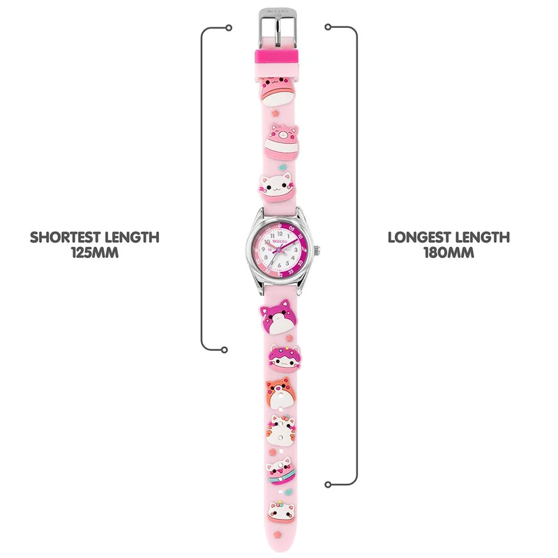 Tikkers  Tikkers 3D Cat Pink Silicone Strap Watch - ATK1097 for Women | Best Price UAE