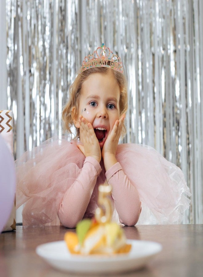 Chanaco Birthday Crown and Sash Set for Women, Gold, Hairband with 'Birthday Girl' Sash Rhinestone Tiara and Hair Accessories for Party Favors, Ideal Gift for Adults - Image 3