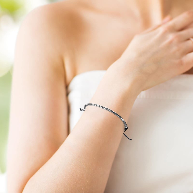 ASELFAD Always In My Heart Morse Code Bracelet for Women,Birthday Gifts for Her,Mom,Wife,Girlfriend,Daughter - Image 4