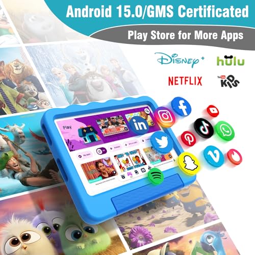 YosaToo Kids Tablet 10'' Android 15 Tablet for Kids 14(6+8)GB 64GB Octa-Core CPU, Toddler Tablets with Lots of Offline Content Parental Control, Tablets for Toddlers with Case Youtube WiFi 6 2MP 5MP Camera - Image 3