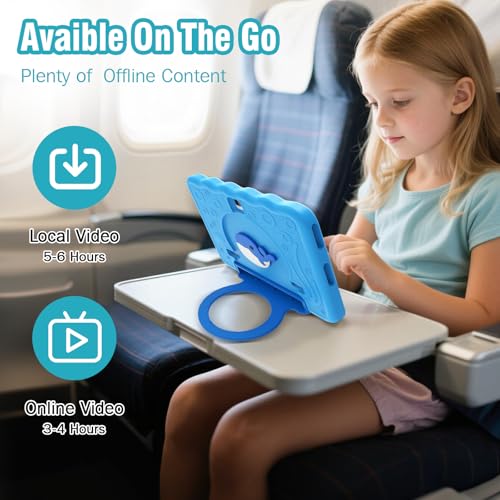 YosaToo Kids Tablet 10'' Android 15 Tablet for Kids 14(6+8)GB 64GB Octa-Core CPU, Toddler Tablets with Lots of Offline Content Parental Control, Tablets for Toddlers with Case Youtube WiFi 6 2MP 5MP Camera - Image 4