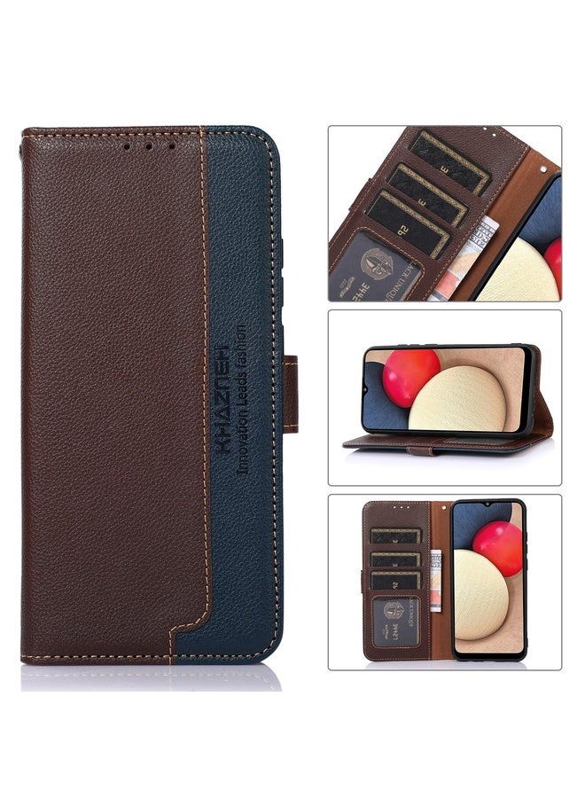Case Cover For OPPO Find X7 Pro / Find X7 Ultra KHAZNEH Litchi Texture Leather RFID Phone Case(Brown)