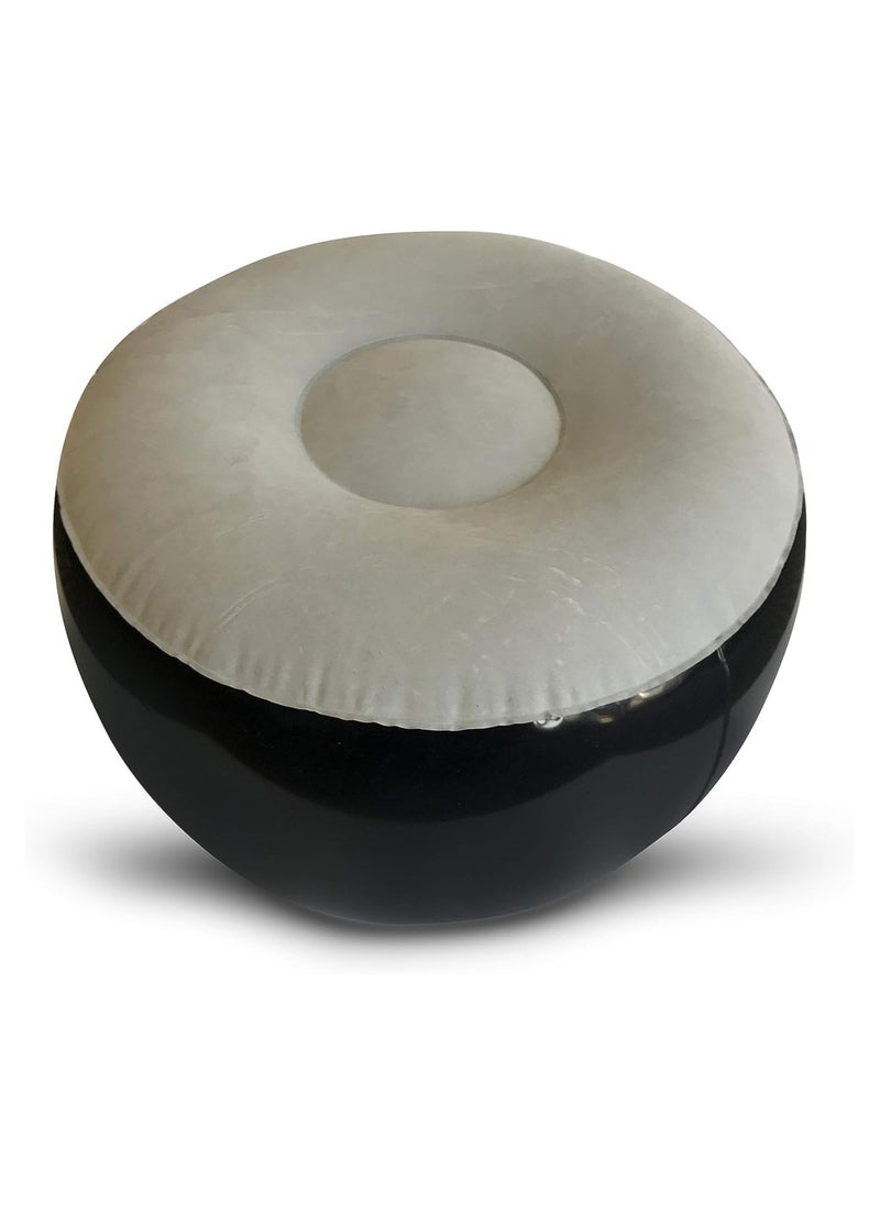 FULL JOY Comfort able Small Portable Inflatable Stool Round 24" x 24" x 12" Air Chair Footrest for Outdoor Camping & Indoors  - Image 3
