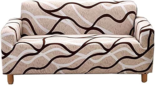 HOOBUY Printed Sofa Cover Stretch Couch Covers Patterned Loveseat Slipcovers for 2 Seater Cushion Couch Love Seat Set NC 2 SeaterLoveseat