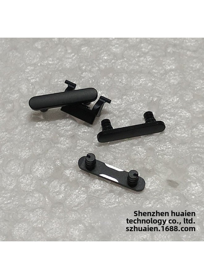 Generic - Suitable For IPhone 7 Side Key 4-piece Set Apple 7 Generation Side Key Mute Volume Key Power-on Key-Specifications:Matte Black - Image 1