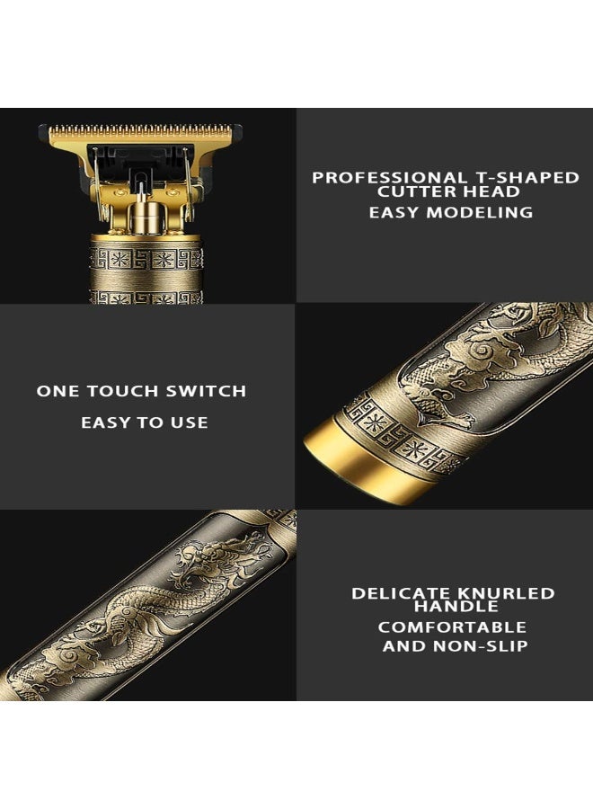 Professional Men Hair Trimmers, Zero Gapped Cordless Hair Trimmer, Rechargeable T-Blade Haircut & Grooming Kit Line Up Edgers Clippers for Men Home Use - Image 2