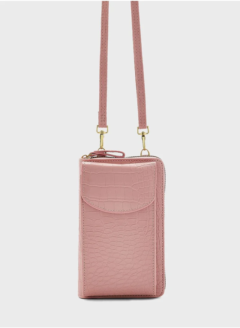 ELLA Croc Crossbody Phone Case