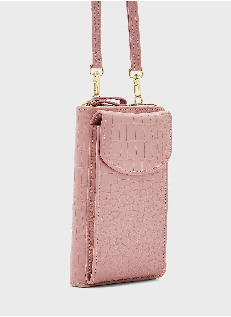 ELLA Croc Crossbody Phone Case