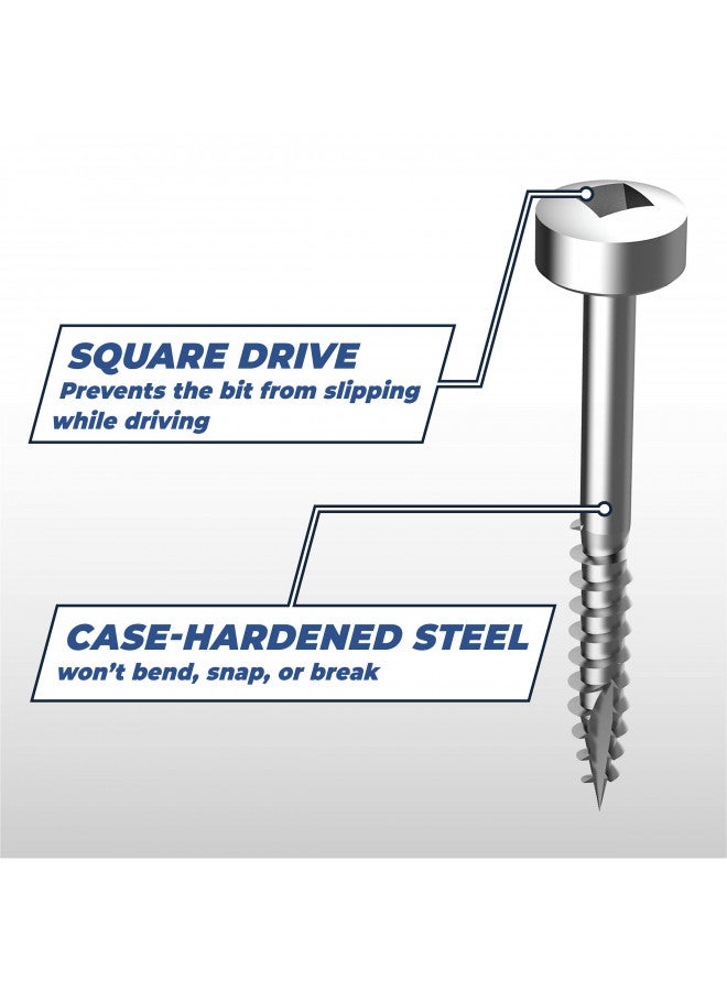 Kreg Kreg SPS-F075-100 Zinc Pocket Screws, 3/4 Inch #6 Fine Thread, Pan Head (100 Count)  - Image 5
