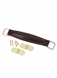 Excefore Guitar Amplifier Handle, Vintage Style Guitar AMP Amplifier Handle, PU Leather Internal Steel, Replacement Amp Handle Strap for Guitar Amplifiers Speaker (Brown)  - Image 1