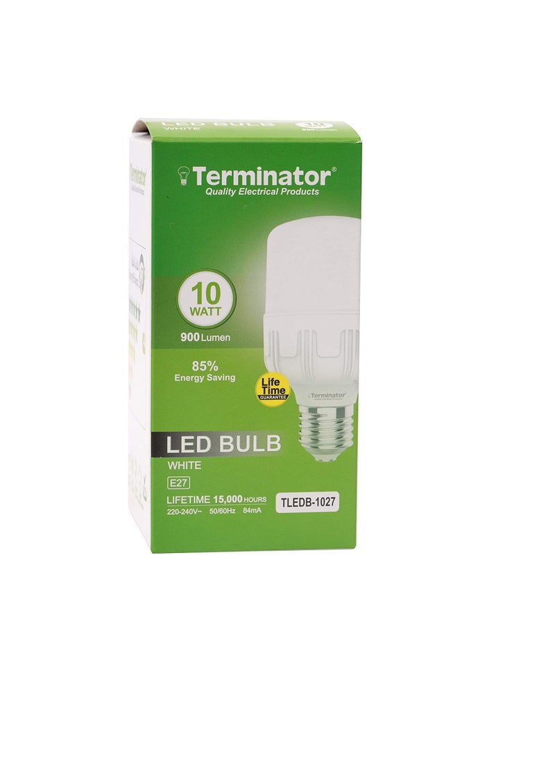 Terminator Energy Saver LED Bulb 10W 900 Lumen E27 Holder White - Image 1