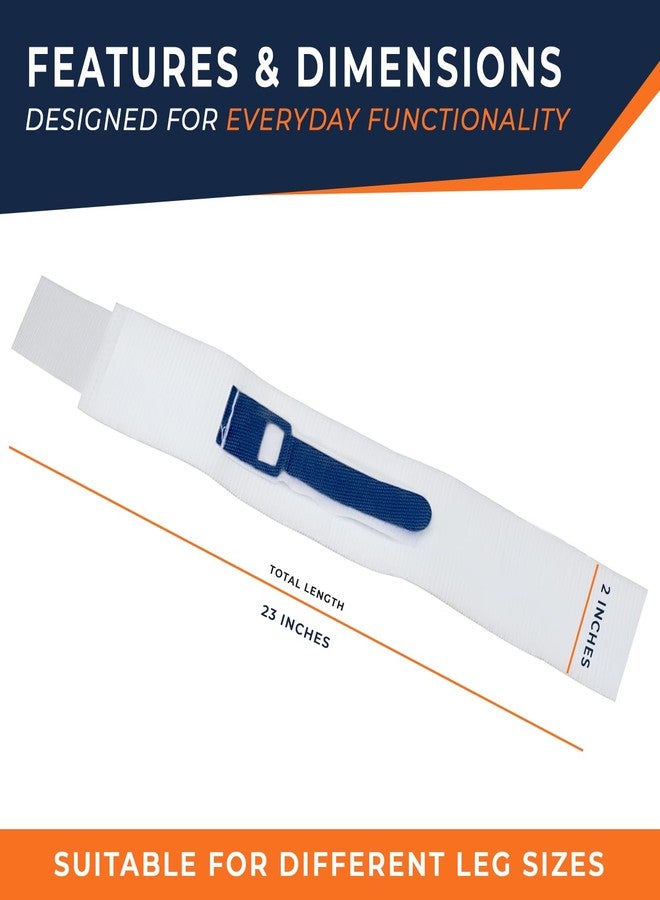 Gadget Beyond Foley Catheter Leg Strap - Secure & Comfortable Non-Slip Holder for Urinary Drainage Bags - with Silicone to Reduce Slipping - Soft-Touch Fabric, Adjustable Fit, Reusable 3-Pack - Image 4