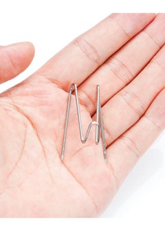 Y&D Fabric Panel Wall Wire Hooks，100pcs Stainless Steel Cubicle Hooks Clips Picture Hangers - For Home and Office Decor  - Image 5
