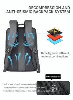 Multifunction Waterproof Backpack with USB Port Casual Minimalist Oxford for Men Dark Grey - pzsku/ZC8FC1E8C8C058EE02AE2Z/45/_/1732094627/60d45d07-e312-42dc-8afb-d2310a9403e4