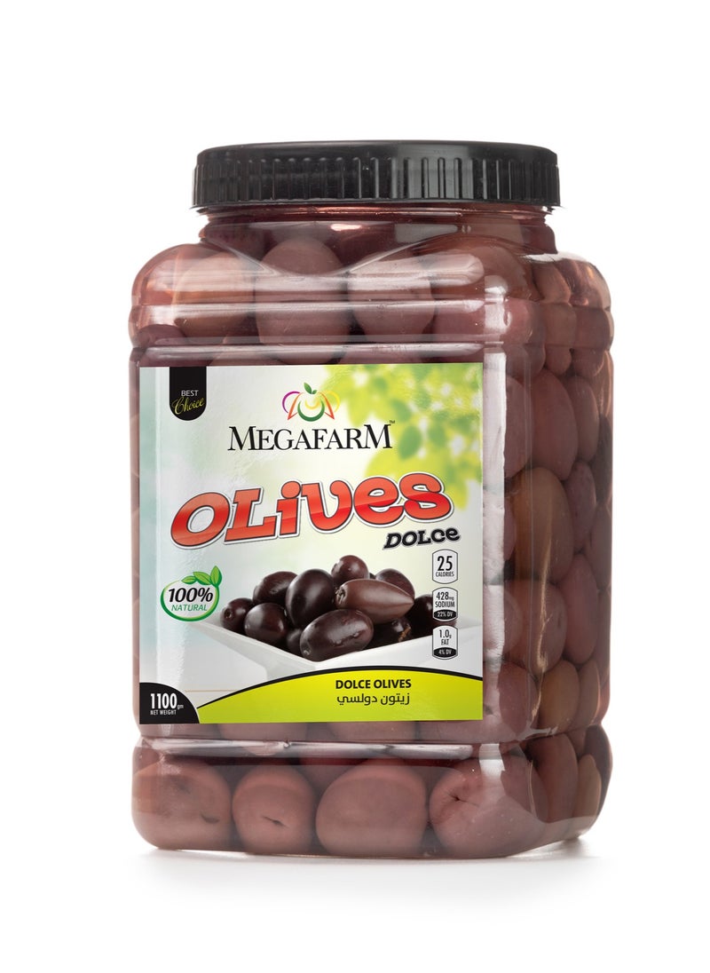 Megafarm Pickled Black Dolce Olives 1100gm  - Image 2