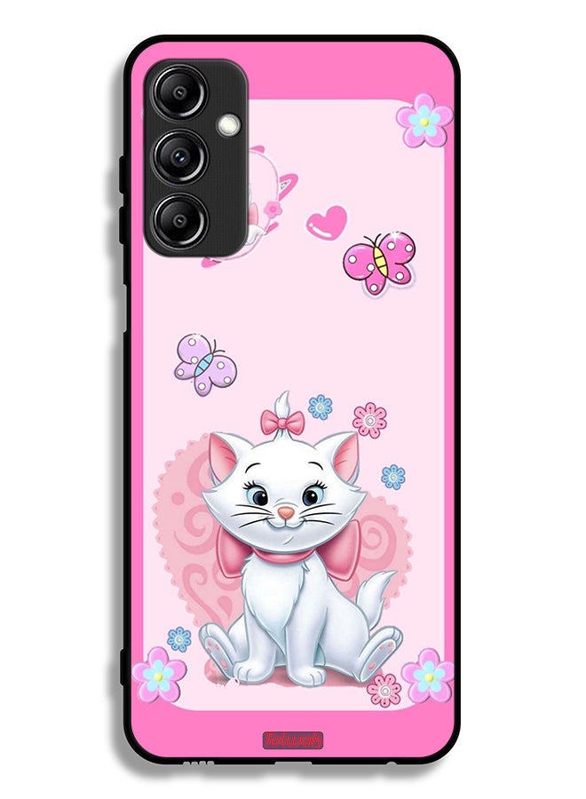 Tolwak Samsung Galaxy A14 5G Protective Case Cover Cute Lady Cat - Image 1