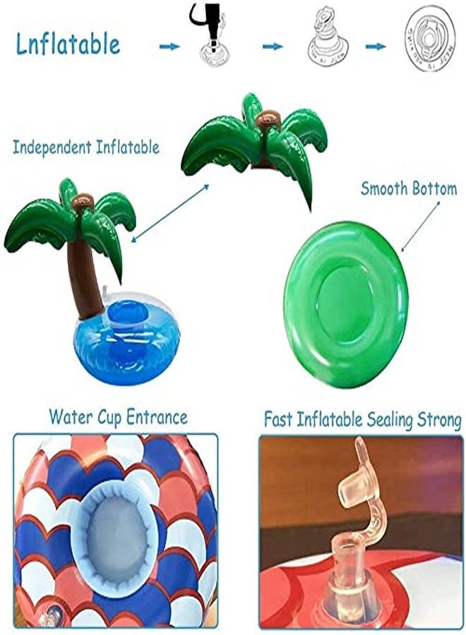 GRNVDWN Inflatable Drink Holder 16 Pack,Pool Drink Holder Floats for Parties,Floating Drink Holder for Pool, Kids Water Fun Toys (16pack) - Image 4