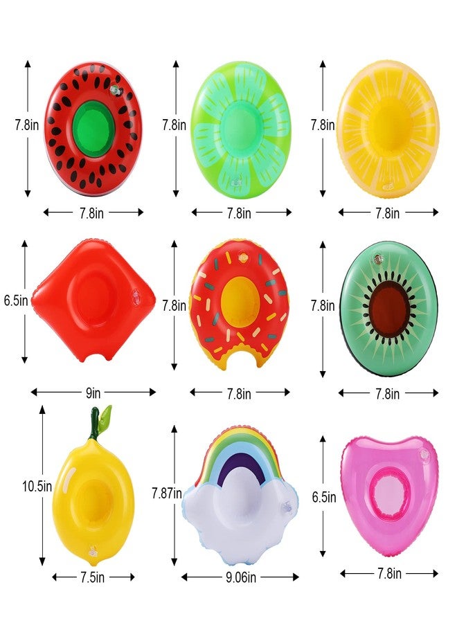 GRNVDWN Inflatable Drink Holder 16 Pack,Pool Drink Holder Floats for Parties,Floating Drink Holder for Pool, Kids Water Fun Toys (16pack) - Image 2