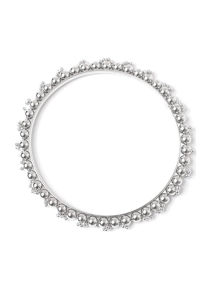 Stylish Traditional Jewelery Silver Plated Bangle For Women