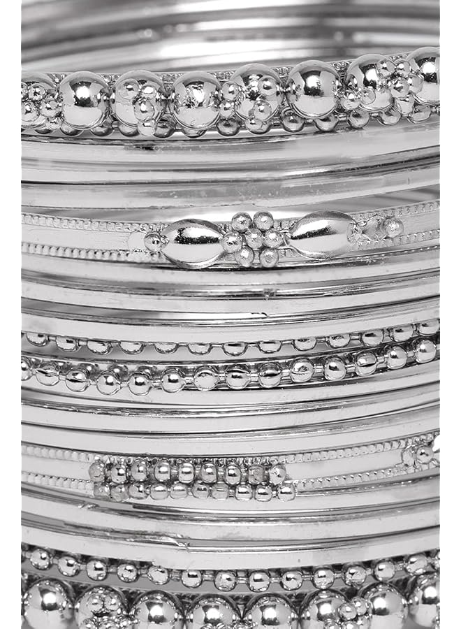 Stylish Traditional Jewelery Silver Plated Bangle For Women