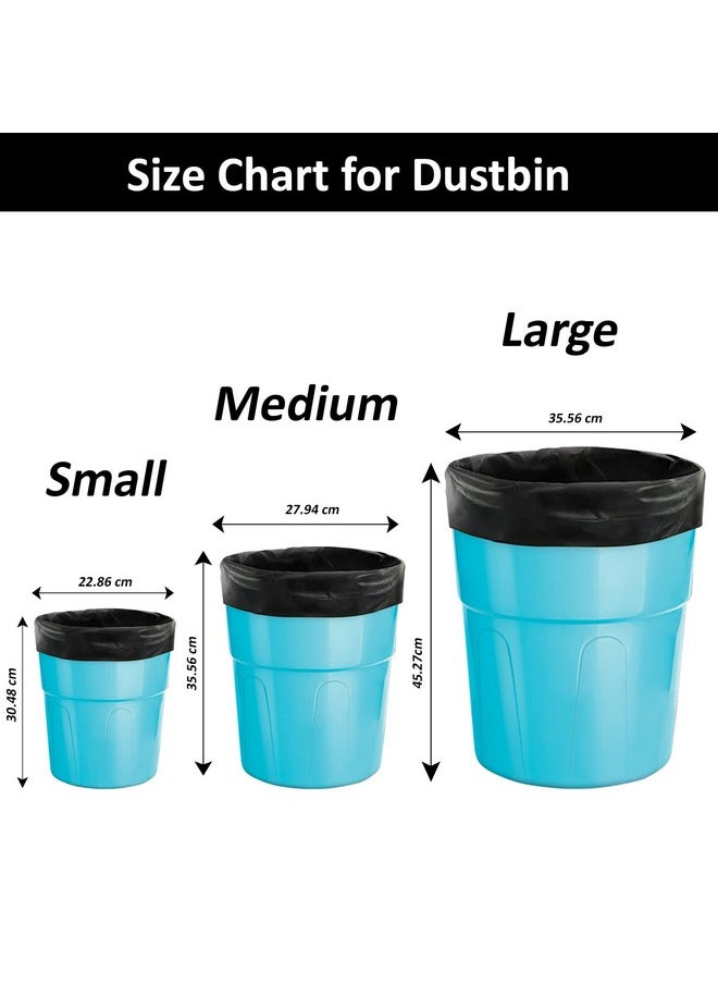 Zureni Zureni Garbage Dustbin Bags (Large, 60 x 81 cm or 24" x 32") Drawstring Anti-drip Trash Waste Basket Bag for Kitchen Office Warehouse Pantry (Black, 3 x 15 Pcs/Roll)  - Image 4