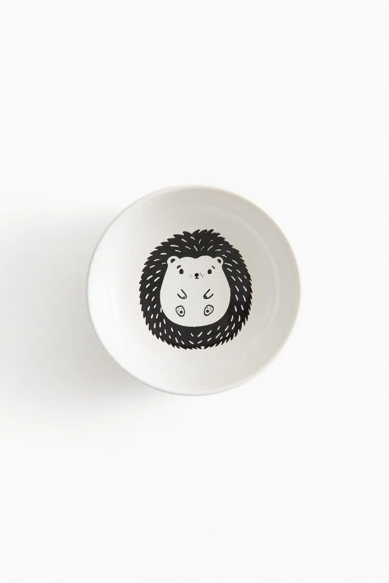 اتش اند ام سلطانية فخار مزيّنة بطبعة